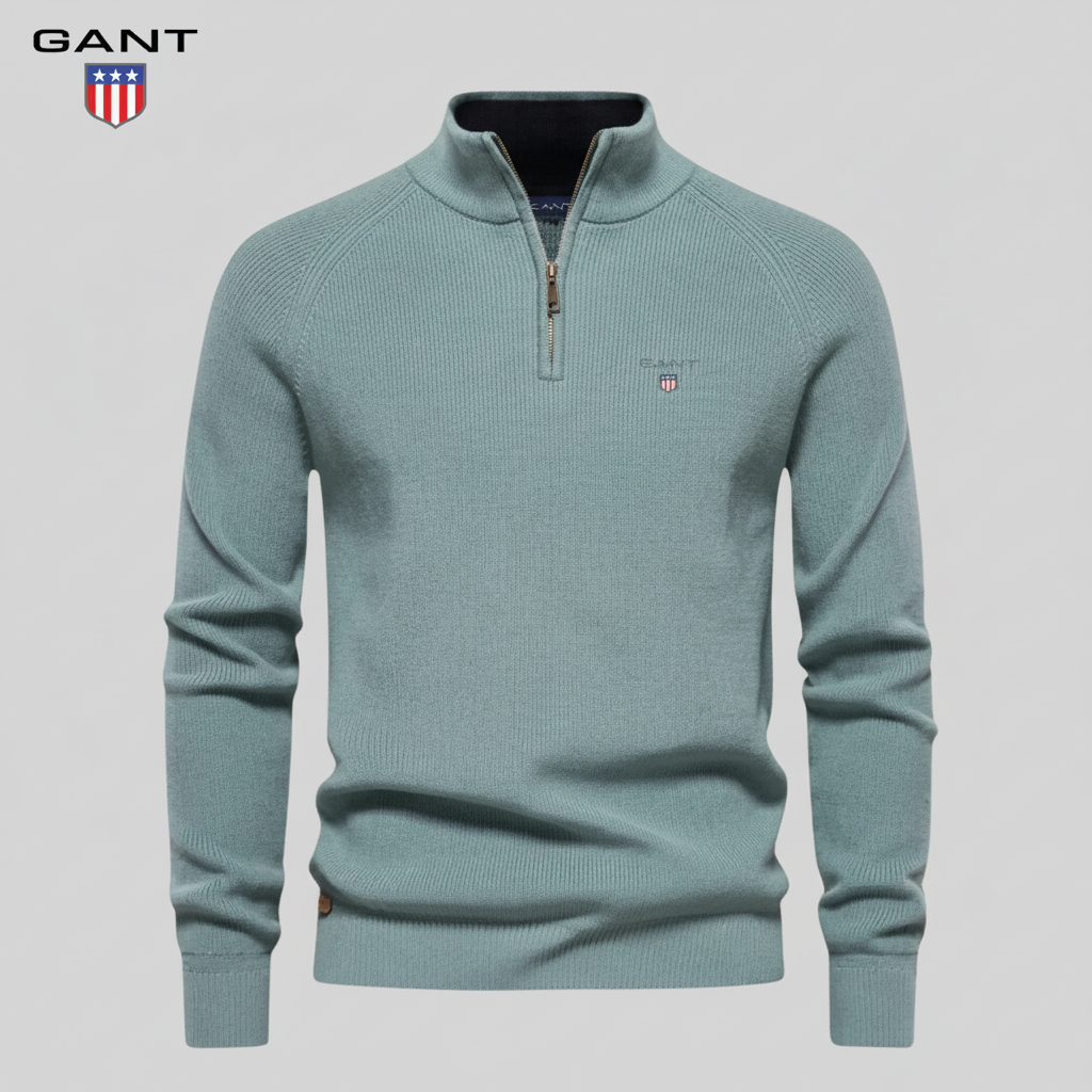 GᎪΝᎢ - Premium-Reißverschluss-Pullover