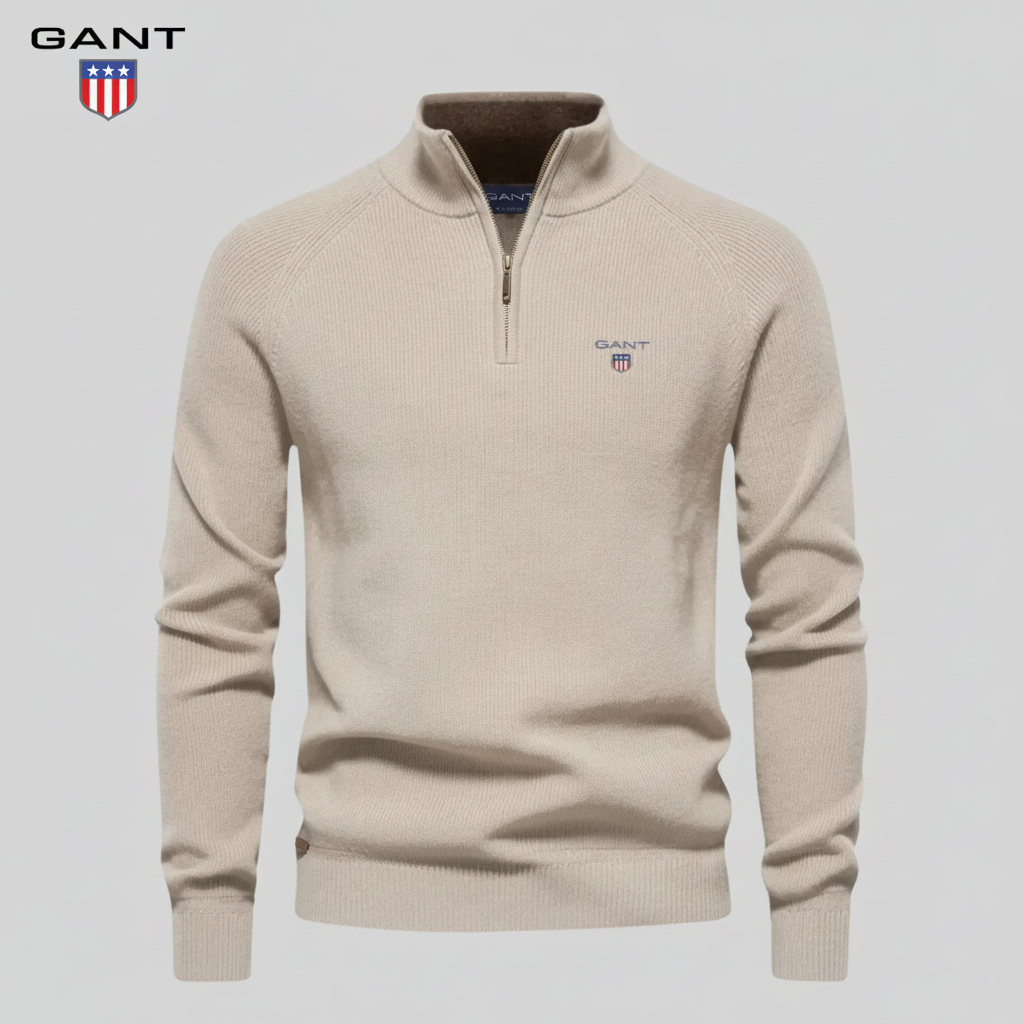 GᎪΝᎢ - Premium-Reißverschluss-Pullover