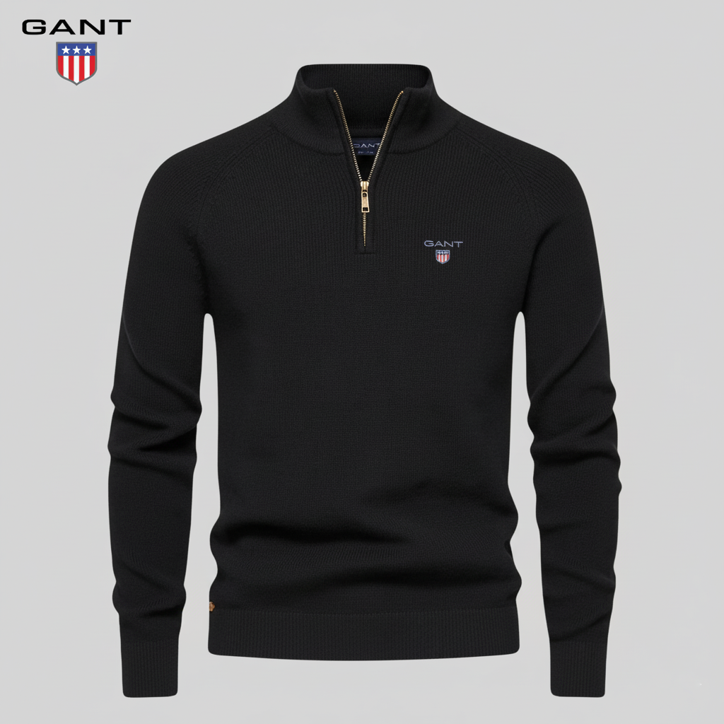 GᎪΝᎢ - Premium-Reißverschluss-Pullover