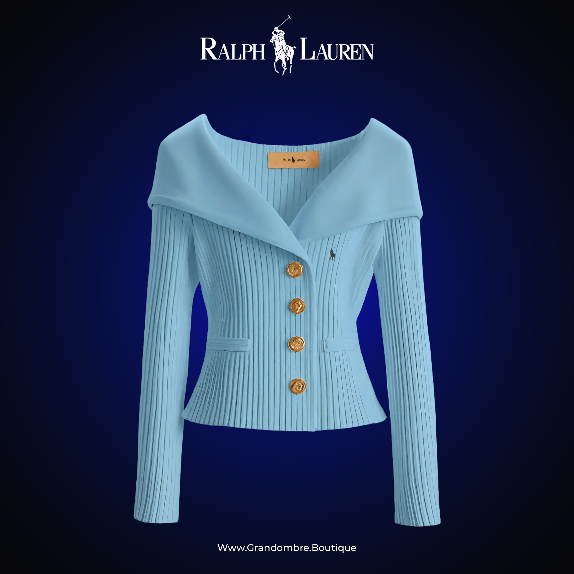 ᏒᎪᏞᏢᎻ ᏞᎪՍᏒЕΝ - Damen-Strickjacke „Polo Chic”